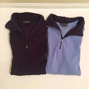 Lands’ End lightweight fleece 1/2 zip pull…